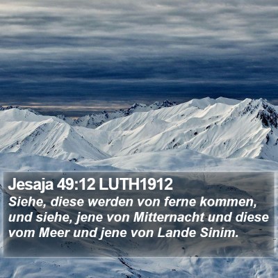 Jesaja 49:12 LUTH1912 Bible Verse Image