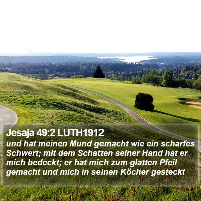 Jesaja 49:2 LUTH1912 Bible Verse Image