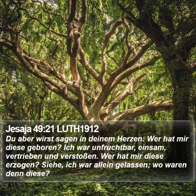 Jesaja 49:21 LUTH1912 Bible Verse Image