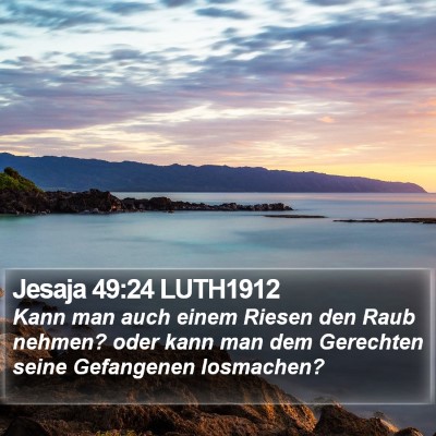 Jesaja 49:24 LUTH1912 Bible Verse Image