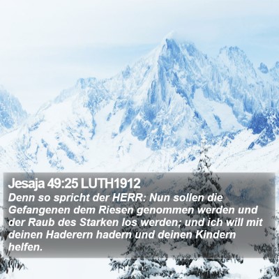 Jesaja 49:25 LUTH1912 Bible Verse Image