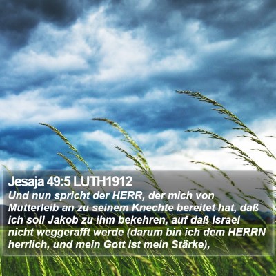 Jesaja 49:5 LUTH1912 Bible Verse Image