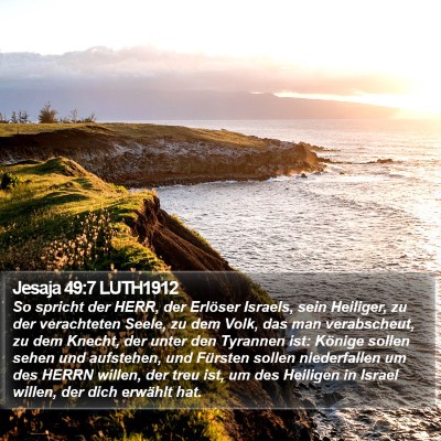 Jesaja 49:7 LUTH1912 Bible Verse Image