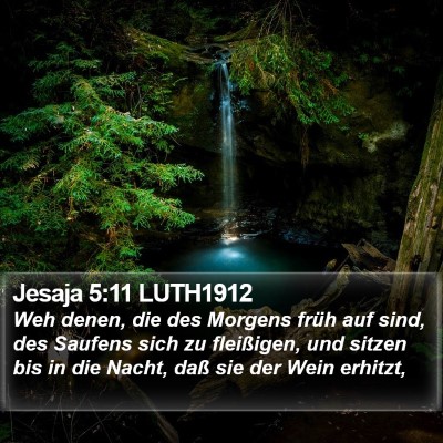 Jesaja 5:11 LUTH1912 Bible Verse Image