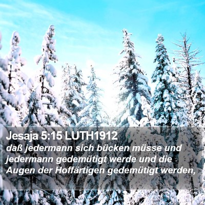 Jesaja 5:15 LUTH1912 Bible Verse Image