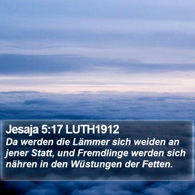 Jesaja 5:17 LUTH1912 Bible Verse Image