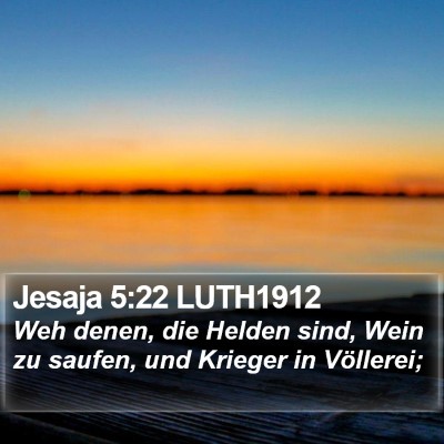 Jesaja 5:22 LUTH1912 Bible Verse Image