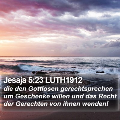 Jesaja 5:23 LUTH1912 Bible Verse Image