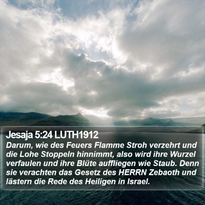 Jesaja 5:24 LUTH1912 Bible Verse Image