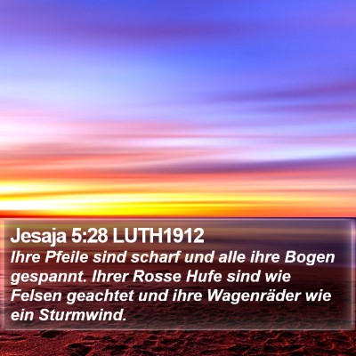 Jesaja 5:28 LUTH1912 Bible Verse Image