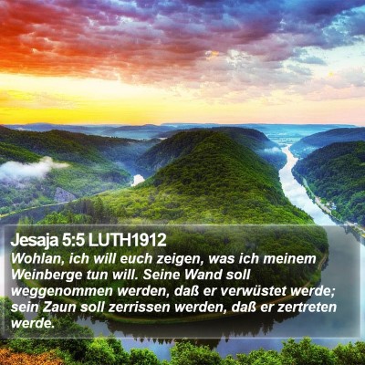 Jesaja 5:5 LUTH1912 Bible Verse Image