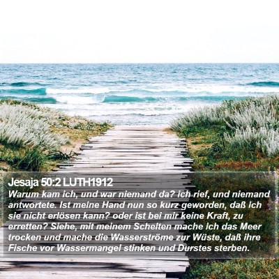 Jesaja 50:2 LUTH1912 Bible Verse Image