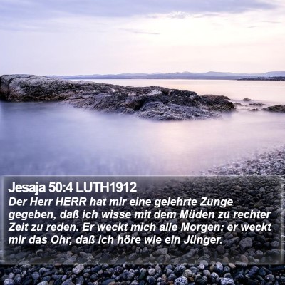 Jesaja 50:4 LUTH1912 Bible Verse Image