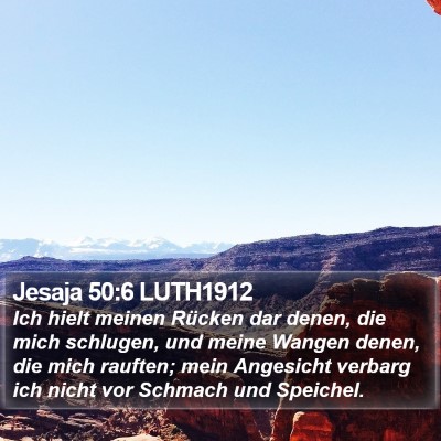Jesaja 50:6 LUTH1912 Bible Verse Image