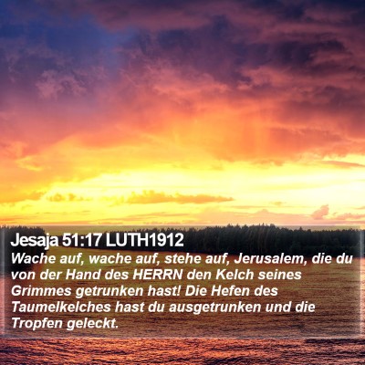 Jesaja 51:17 LUTH1912 Bible Verse Image