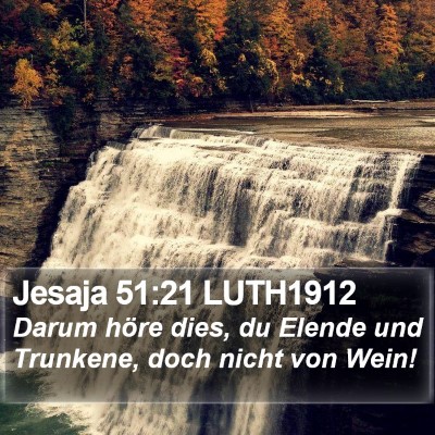 Jesaja 51:21 LUTH1912 Bible Verse Image