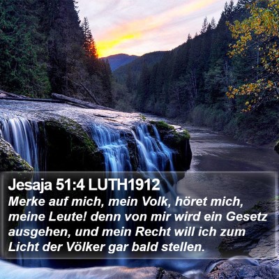 Jesaja 51:4 LUTH1912 Bible Verse Image