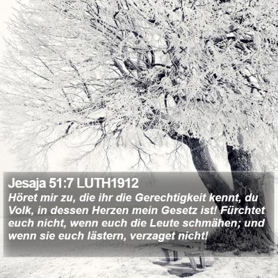Jesaja 51:7 LUTH1912 Bible Verse Image