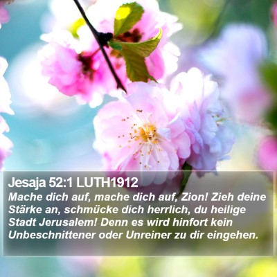 Jesaja 52:1 LUTH1912 Bible Verse Image