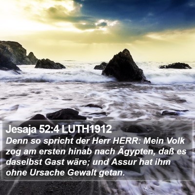 Jesaja 52:4 LUTH1912 Bible Verse Image