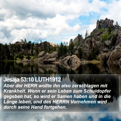 Jesaja 53:10 LUTH1912 Bible Verse Image