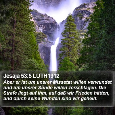 Jesaja 53:5 LUTH1912 Bible Verse Image