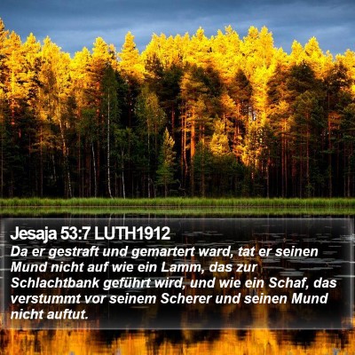 Jesaja 53:7 LUTH1912 Bible Verse Image
