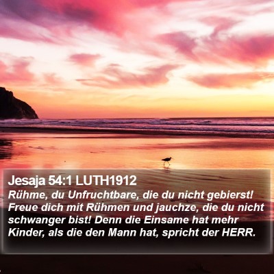 Jesaja 54:1 LUTH1912 Bible Verse Image