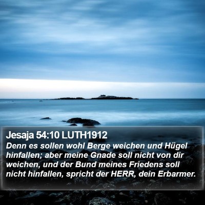 Jesaja 54:10 LUTH1912 Bible Verse Image