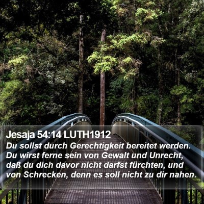 Jesaja 54:14 LUTH1912 Bible Verse Image