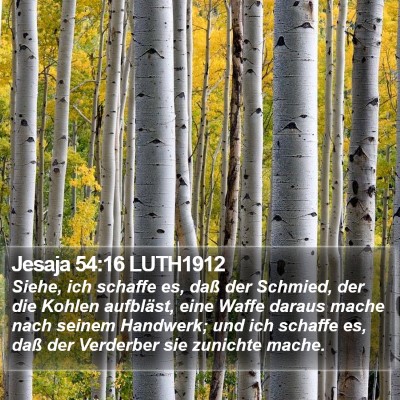 Jesaja 54:16 LUTH1912 Bible Verse Image