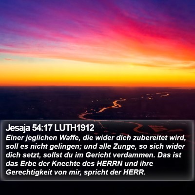 Jesaja 54:17 LUTH1912 Bible Verse Image