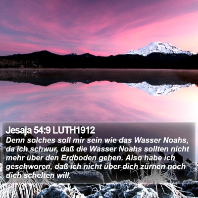 Jesaja 54:9 LUTH1912 Bible Verse Image
