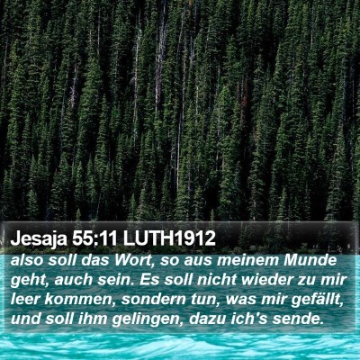 Jesaja 55:11 LUTH1912 Bible Verse Image