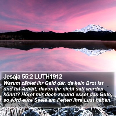 Jesaja 55:2 LUTH1912 Bible Verse Image