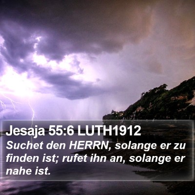 Jesaja 55:6 LUTH1912 Bible Verse Image