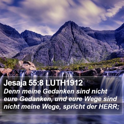 Jesaja 55:8 LUTH1912 Bible Verse Image