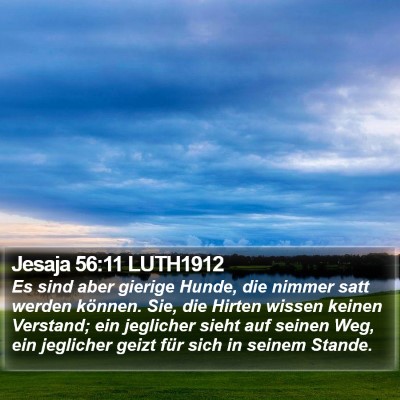 Jesaja 56:11 LUTH1912 Bible Verse Image