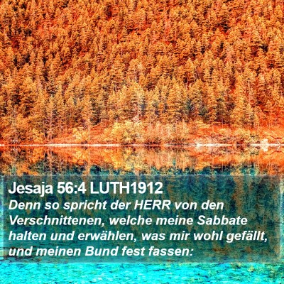 Jesaja 56:4 LUTH1912 Bible Verse Image
