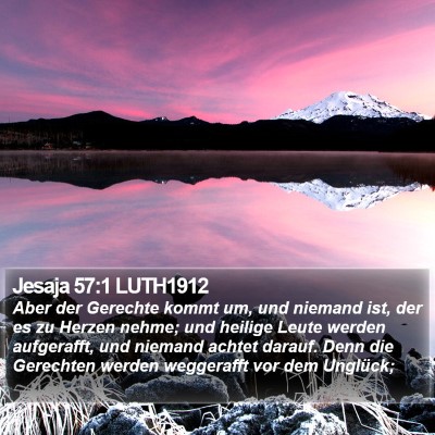 Jesaja 57:1 LUTH1912 Bible Verse Image