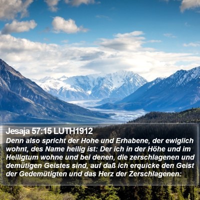 Jesaja 57:15 LUTH1912 Bible Verse Image