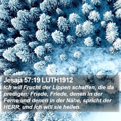 Jesaja 57:19 LUTH1912 Bible Verse Image