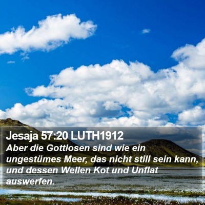 Jesaja 57:20 LUTH1912 Bible Verse Image