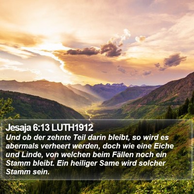 Jesaja 6:13 LUTH1912 Bible Verse Image