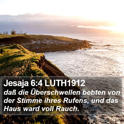 Jesaja 6:4 LUTH1912 Bible Verse Image