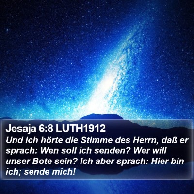 Jesaja 6:8 LUTH1912 Bible Verse Image