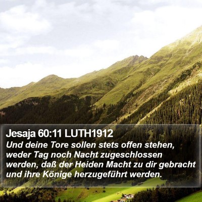 Jesaja 60:11 LUTH1912 Bible Verse Image
