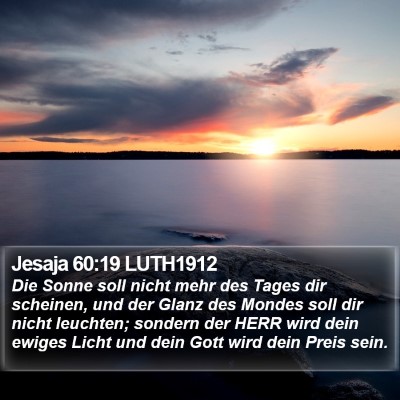 Jesaja 60:19 LUTH1912 Bible Verse Image