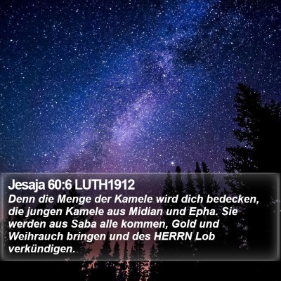 Jesaja 60:6 LUTH1912 Bible Verse Image