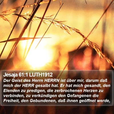 Jesaja 61:1 LUTH1912 Bible Verse Image
